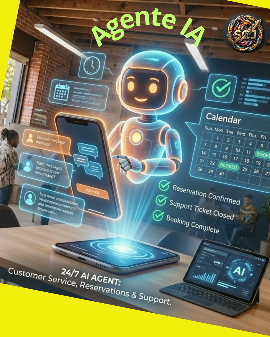Agente de inteligencia artificial respondiendo consultas automáticamente